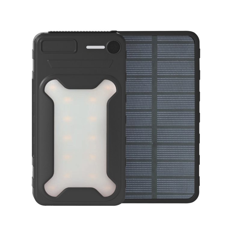 HIDISC ソーラーパネル4面搭載急速充電モバイルバッテリー10000mAh