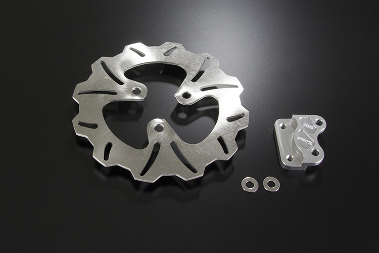 200mmビッグローターセット3穴グレーJOG系 ZR アクシス bw's