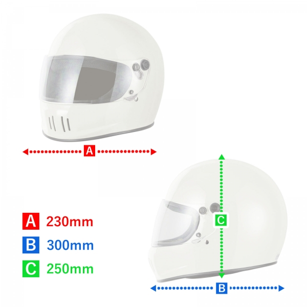 A-783ノスタルジックヘルメットホワイトXL | バイクパーツセンター