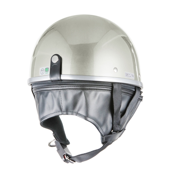 ヘルメット 半帽(ゴーグル付)シルバー KC-012E | バイクパーツセンター