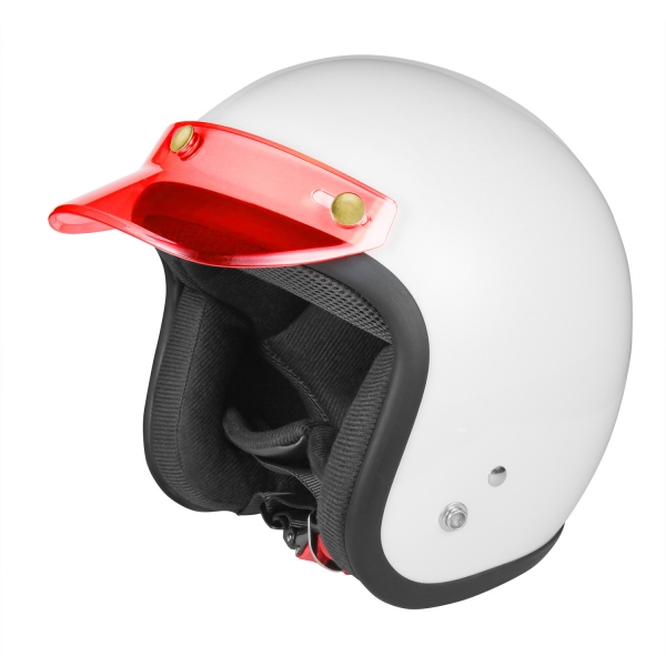 ヘルメットバイザー クリア レッド | バイクパーツセンター
