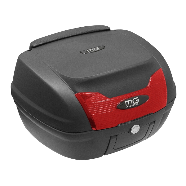 ⭐️離島別途送料追加⭐️ 新品未使用品【32L】ABSリアボックス楕円 バイク用品 バイクリアボックス 小型 背もたれ ABS バイク リアボックス 約