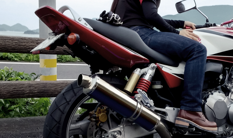 DK02-BU NBS バイクパーツセンター DUHAN オーバーパンツ 青 HD店 バイクパーツセンター