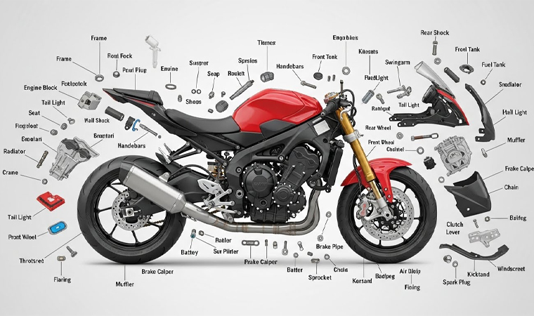 SMC アンカープレート オートバイアクセサリー 450SR 上下接続プレート方向コラムベースプレート 組み立て(Up)