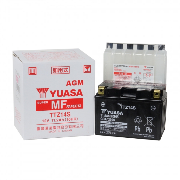 YUASA TTZ14S バッテリー バイク用バッテリー TTZ14S 密閉型 台湾ユアサ YUASA 正規代理店