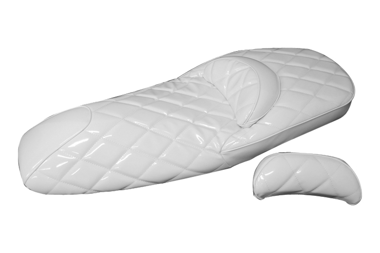 ヤマハ　マグザム　エナメルシート　　純正シートベース　ホワイト ヤマハ マグザム SG17J ベース付カスタムシート 白 | NBSジャパン