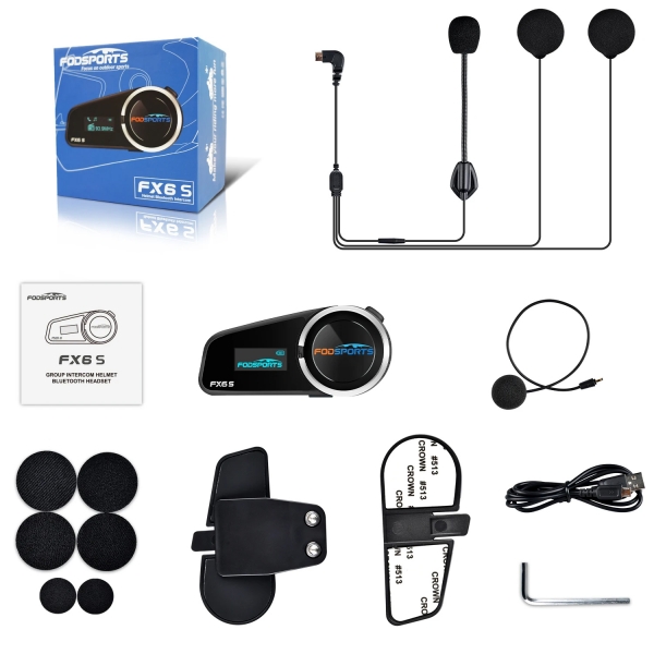 バイク　インカム　FODSPORTS FODSPORTS FX6 正規品 バイク用インカム バイク用品 バイク